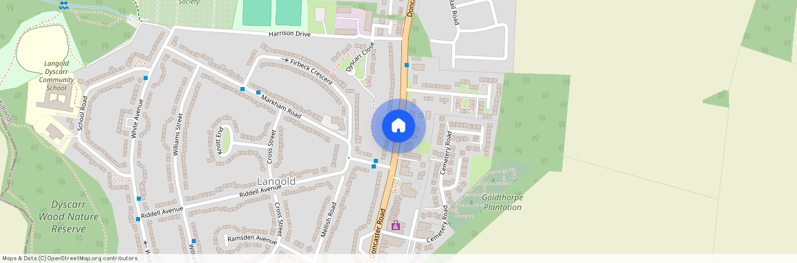 Doncaster Road, Langold, Worksop, Nottinghamshire, S81