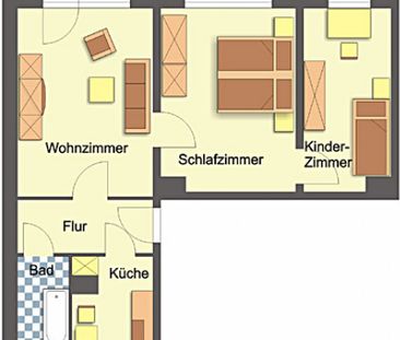 Wohnung, 3 Zimmer (59,28 m²) - Photo 2