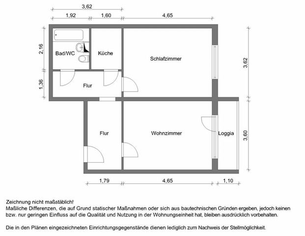 Tolle 2-Raumwohnung mit Balkon - Photo 1