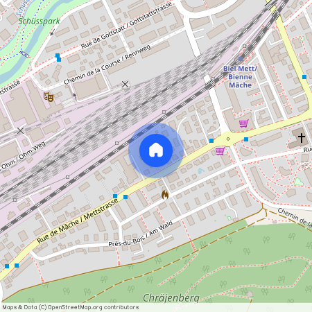 2504, Biel/Bienne, Rue De Mâche / Mettstrasse, 117f