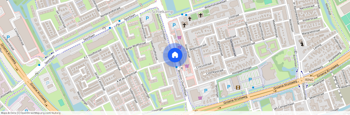 Schiekamp-Zuid, 3202 GN, Winston Churchilllaan, Spijkenisse