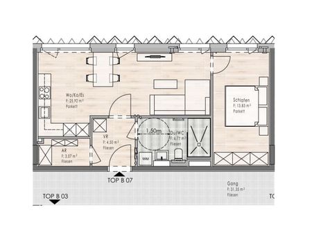 Erstbezug: 2-Zimmer-Wohnung im 1. OG / Top B07 - Photo 5