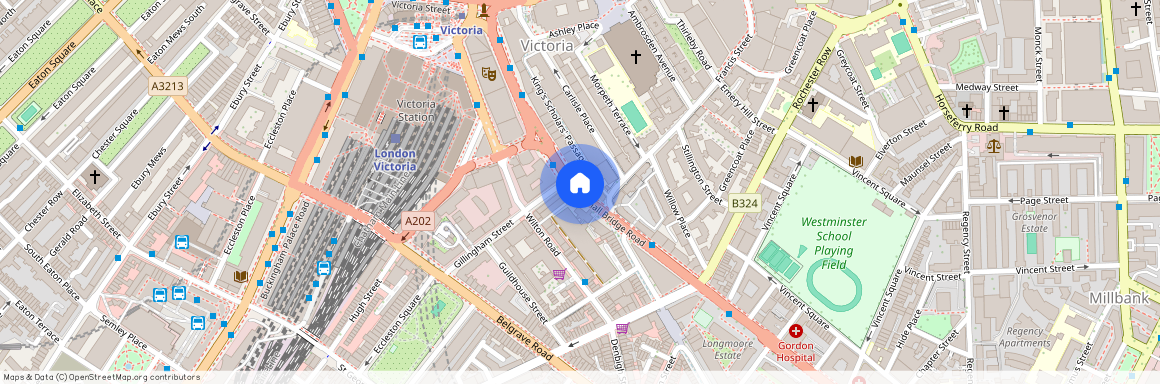 Vauxhall Bridge Road, Victoria, London, SW1V