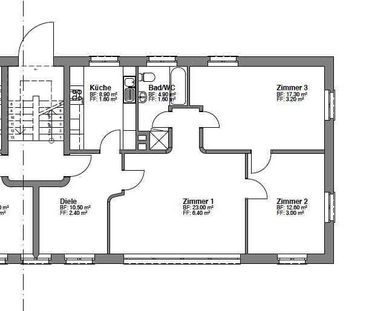 3.5 Zimmer, 77 m², EG - Foto 2