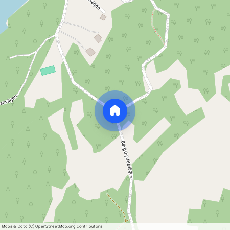 Bergshyddevägen, Blidö