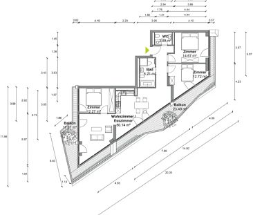 Highlight-Wohnung mit 4 Zimmern, ca. 119m², EBK und umlaufendem Balkon mit Panoramablick in Berlin-Mitte! - Foto 1