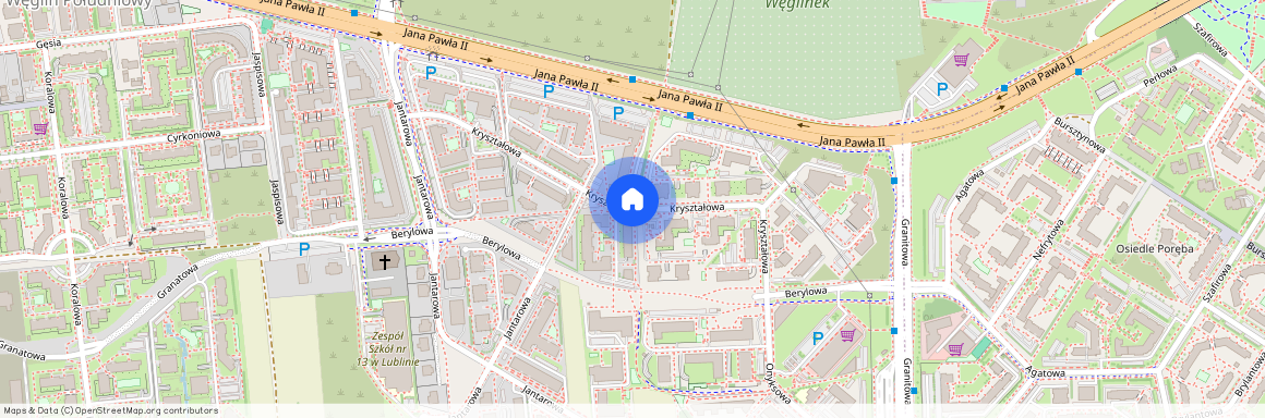 ul. Kryształowa, Węglin Południowy, Lublin, lubelskie