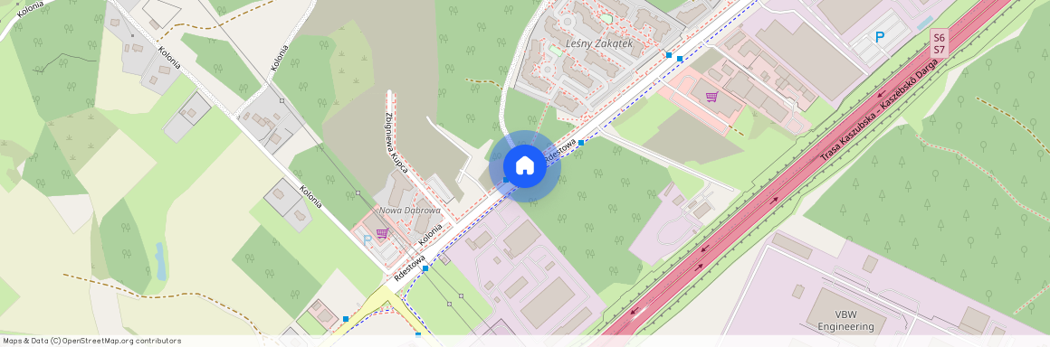 ul. Rdestowa, Dąbrowa, Gdynia, pomorskie