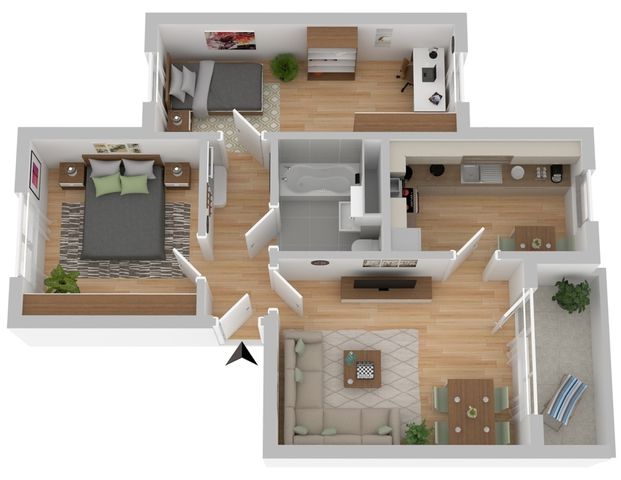 - Zimmerwohnung, 18106 Rostock - Schmarl - Photo 1