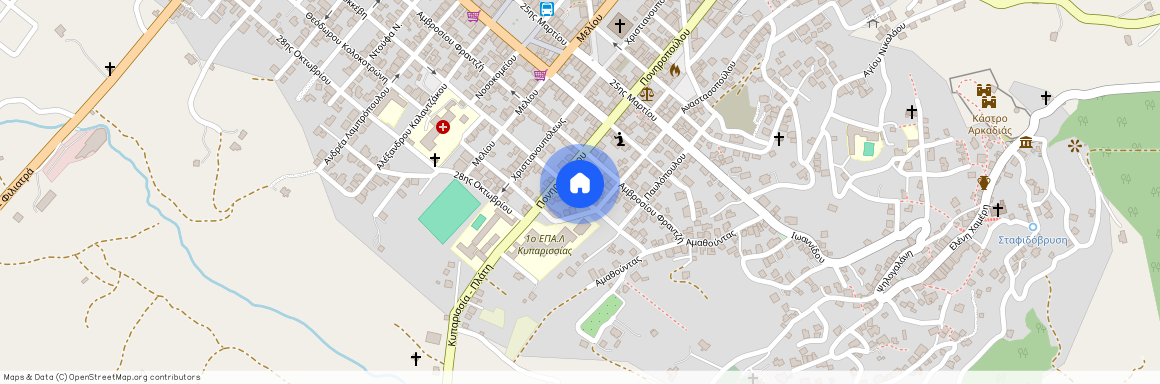 Κοκεβή Ευστάθιου, 4 245 00 Κυπαρισσία, Κέντρο (Κυπαρισσία)