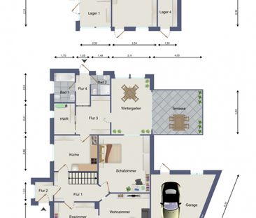 Familienhaus, 5 ZKB, ca. 200m2 WF/NF, EBK, Wintergarten, Garten, Ca... - Foto 5