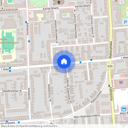 ul. 1 Maja, Śródmieście, Opole, opolskie