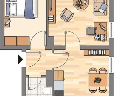 Demnächst frei! 2-Zimmer-Wohnung in Dortmund Eving - Photo 3