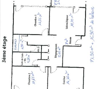 Location Appartement 3 pièces 81m² - Photo 5