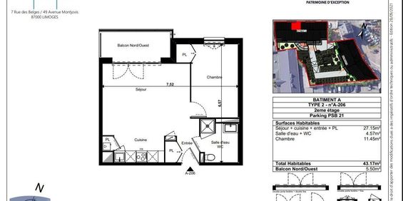 Location Appartement 2 pièces 43m² LIMOGES 87000 - Photo 3