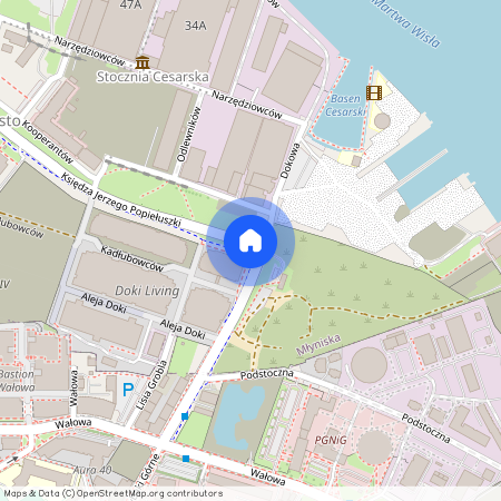 ul. Rybaki Górne, Młyniska, Gdańsk, pomorskie