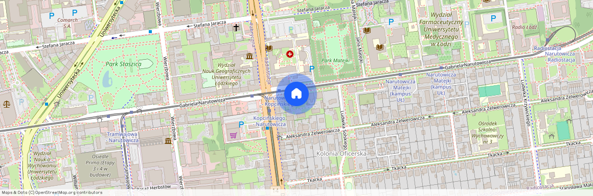 Narutowicza 91 A, Radiostacja, Śródmieście, Łódź, łódzkie