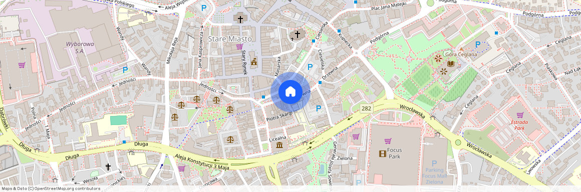 ul. Plac Jana Matejki, Centrum, Zielona Góra, lubuskie