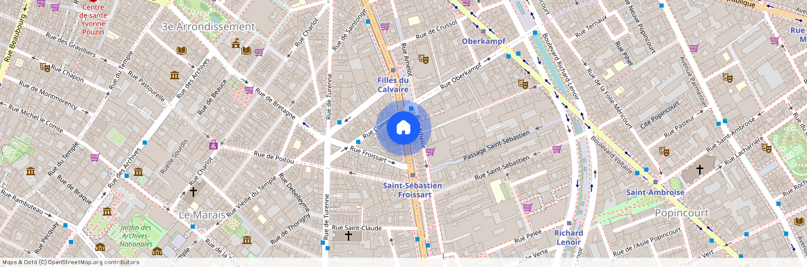 Boulevard des filles du calvaire et Passage Amelot 75011 Paris (11e arrondissement)