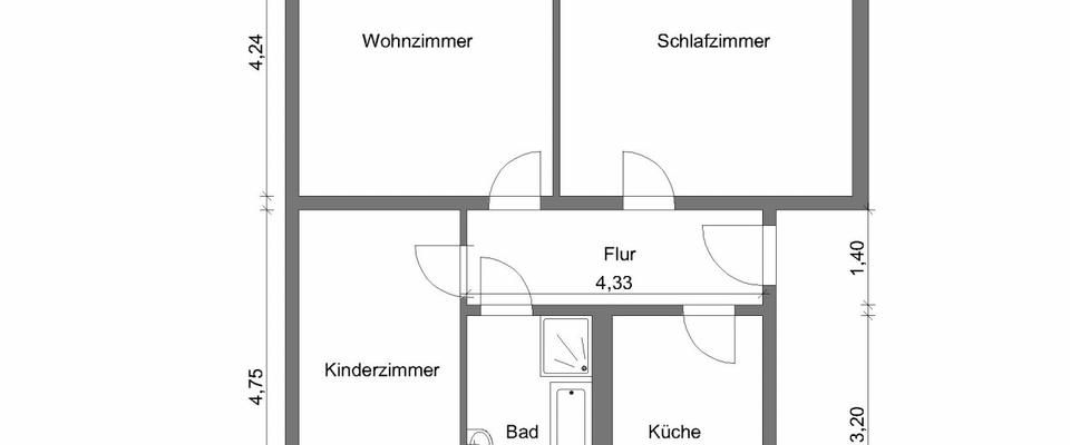 Schnell sein lohnt sich - wirklich schöne 3-Raumwohnung zu vermieten - Foto 1