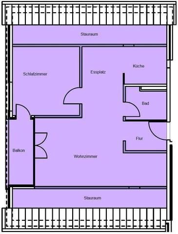 2.5 Zimmer, 63 m², 3. Stock - Foto 5