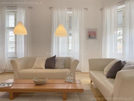 expat flat: möblierte 4-Zimmerwohnung (2 Schlafzimmer) nahe Mariahilfer Straße - Foto 2