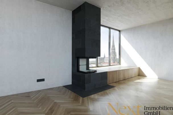 Über den Dächern von Linz - Exklusive Penthousewohnung mit uneinsehbarer Dachterrasse an der Landstraße zu vermieten! - Foto 1