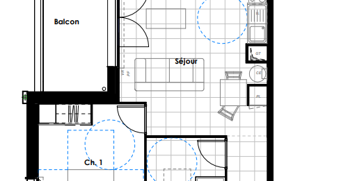 Sans frais d'agence, Appartement T2 à Bruges - Photo 3