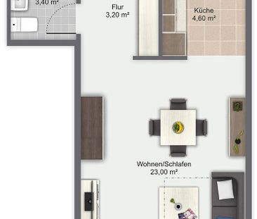 Charmante Singlewohnung an ruhiger Lage! - Photo 2