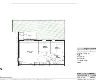 Location Appartement 3 pièces 66m² PINS JUSTARET 31860 - Photo 2