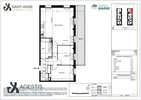 Location Appartement 3 pièces 77m² TORCY 77200 - Photo 4