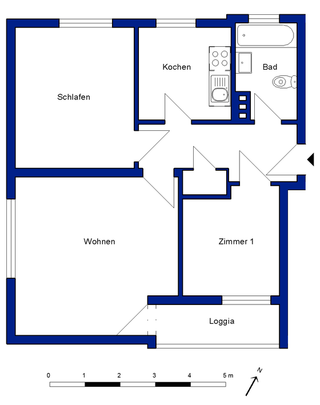 Modernisierte 3-Zimmer-Wohnung in grüner Umgebung - Foto 1