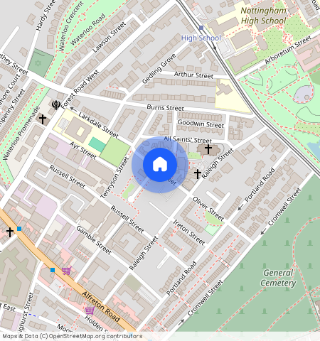 Flat 6, Tudor Court, Walter Street, Arboretum, Nottingham, NG7 4GD