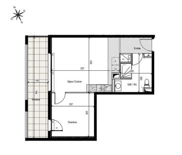 location Appartement T2 DE 44.5m² À CASTELNAU LE LEZ - Photo 6