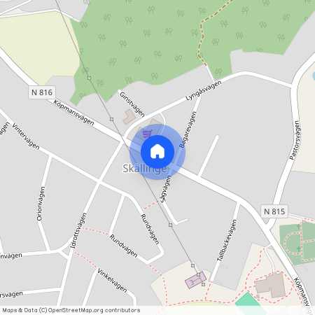 Köpmansvägen, Skällinge