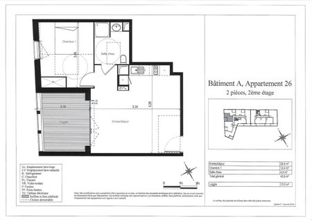 Location Appartement 2 pièces 43m² ST JORY 31790 - Photo 2