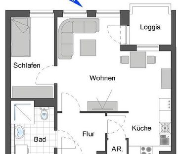 Barrierearmes Wohnen? Schöne Senioren-Wohnung mit WBS! - Foto 5