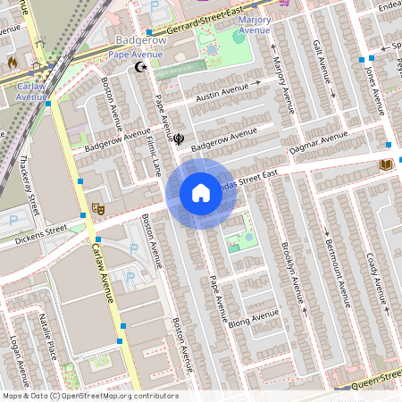 229 Pape Avenue, Rear, Toronto, ON M4K 1A5