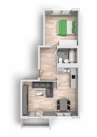 Perfekte 2 Raum Wohnung - Foto 3