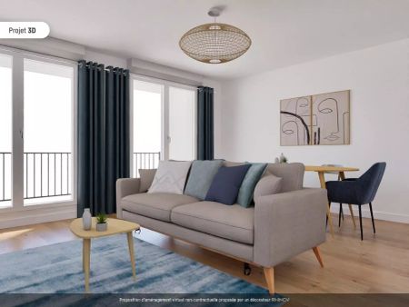 location Appartement T4 DE 76.5m² À BOBIGNY - Photo 2