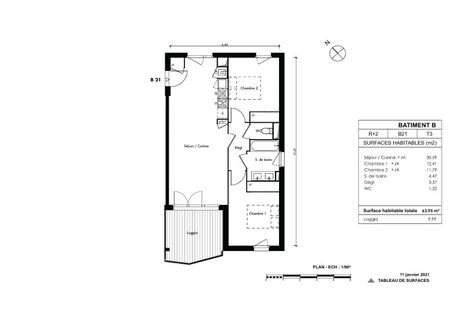 Location Appartement 3 pièces 63m² VILLENEUVE TOLOSANE 31270 - Photo 5