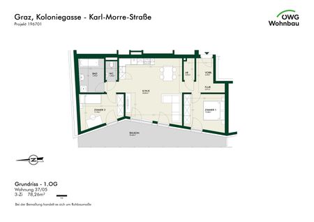 Top‑Neubau: 3 Zimmer mit großzügigem Balkon - Photo 5