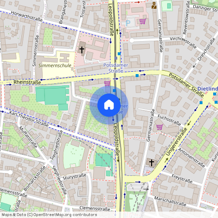 Leopoldstraße 105, Munich. Germany, München