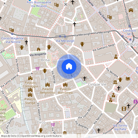 Via Borromei, Milan, Lombardy 20123