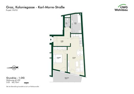 Wohnen im Neubau! Charmante 2‑Zimmer‑Wohnung - Photo 5
