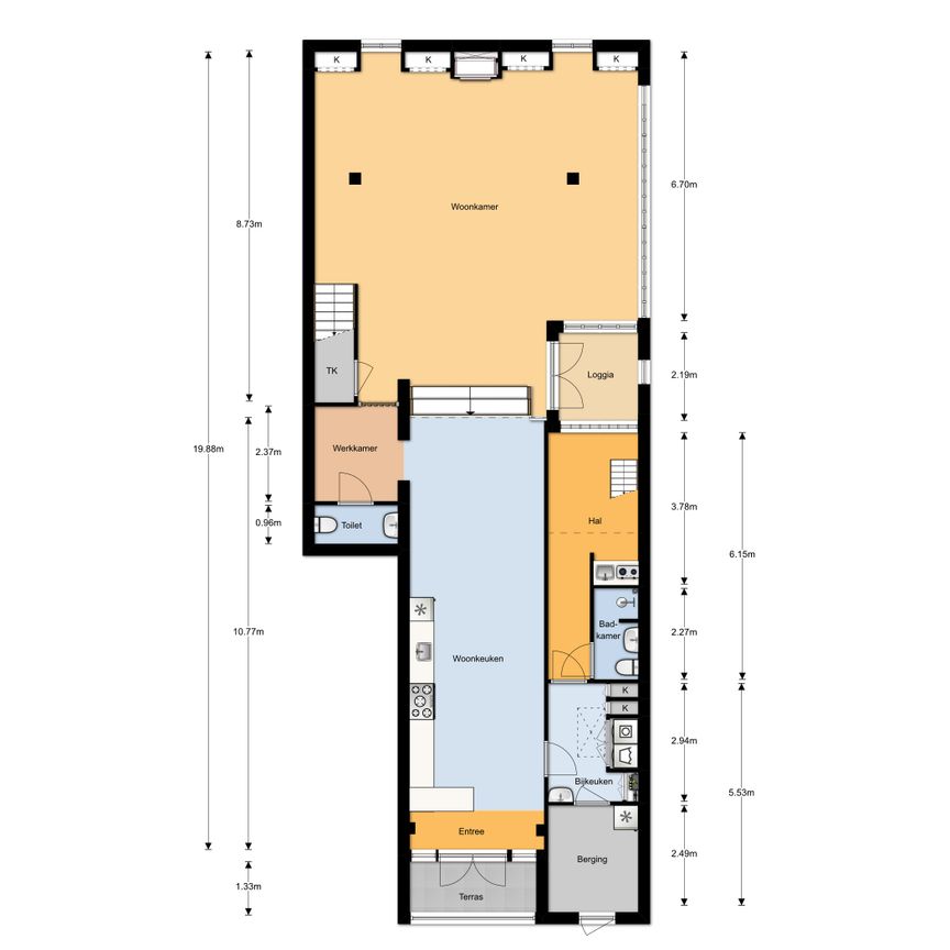 Dubbel benedenhuis te koop in AMSTERDAM - Foto 1