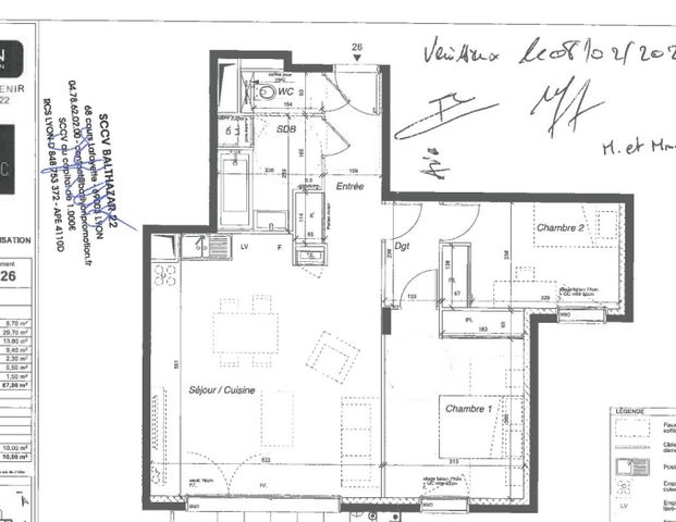 location Appartement T3 DE 67.9m² À LYON - Photo 1