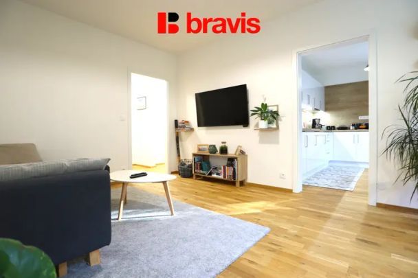 Pronájem bytu 2+1, Brno - Kohoutovice, ulice Borodinova, zařízený, balkon, sklep - Fotografie 1