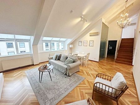 DACHGESCHOSS! OPERNRING, klimatisiertes 110 m2 Dachgeschoss mit 20 m2 Terrasse, 3 Zimmer, Küche, 2 Bäder, Möblierung möglich - Photo 5