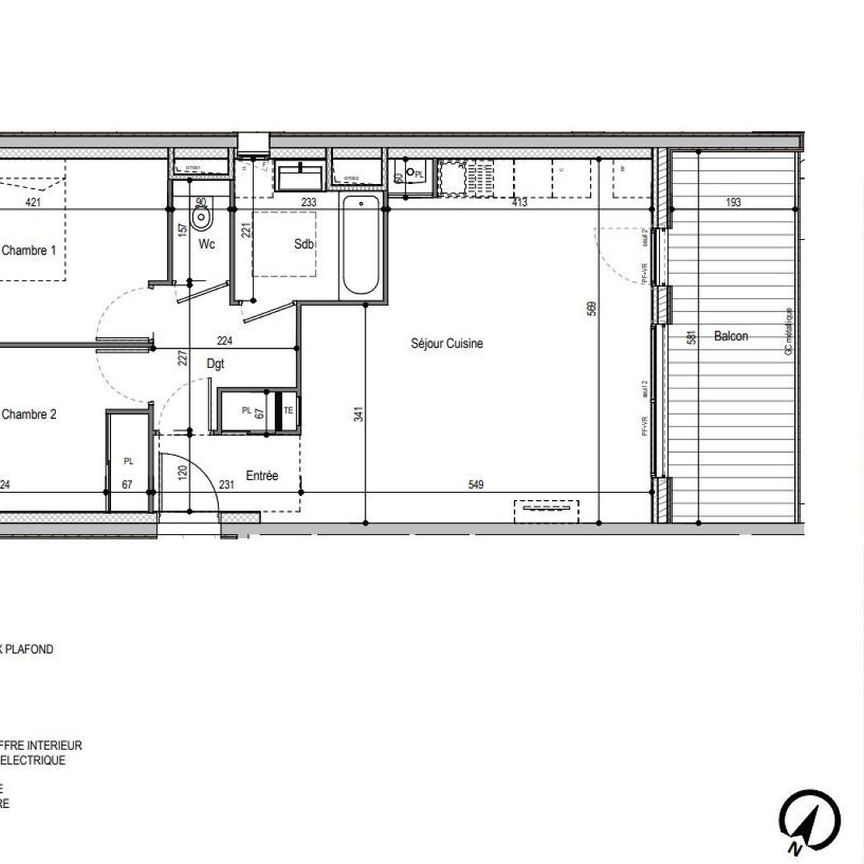 location Appartement T3 DE 63.33m² À DECINES CHARPIEU - Photo 1